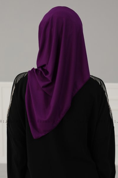 Amy - Turbante Di Cotone Viola - Ayse Turban