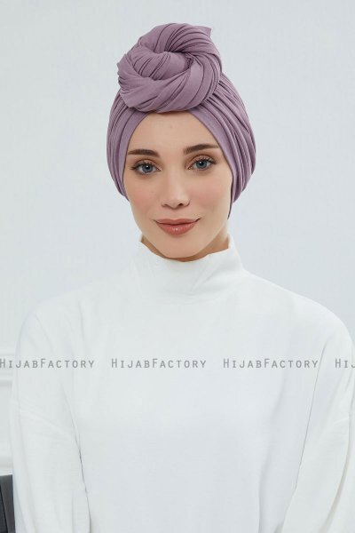 Amy - Turbante Di Cotone Lilac
