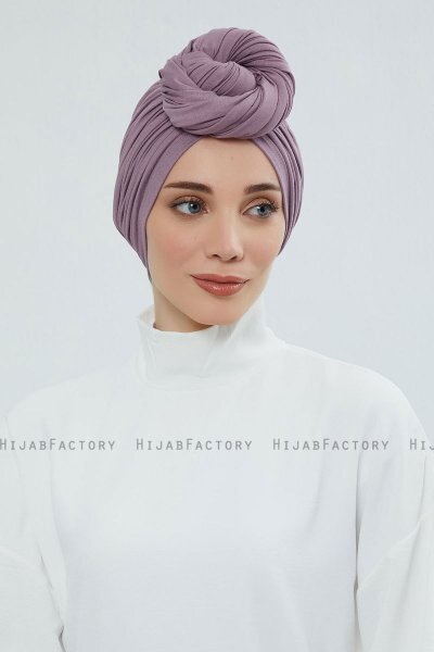 Amy - Turbante Di Cotone Lilac