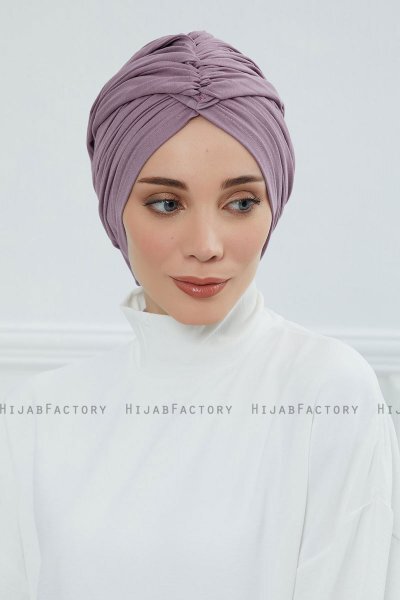 Amy - Turbante Di Cotone Lilac