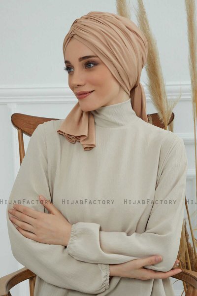 Amy - Turbante Di Cotone Sand