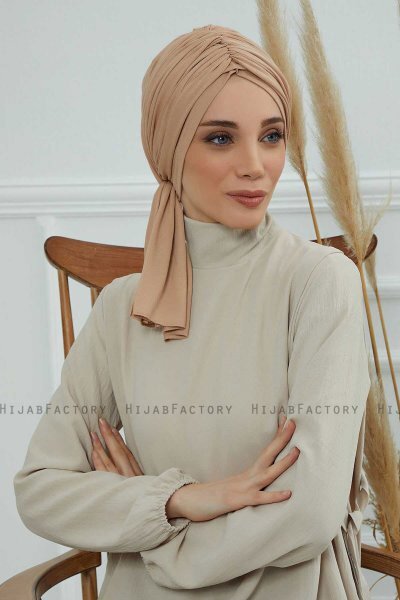 Amy - Turbante Di Cotone Sand