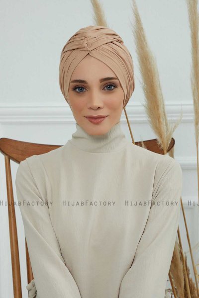 Amy - Turbante Di Cotone Sand