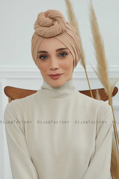 Amy - Turbante Di Cotone Sand