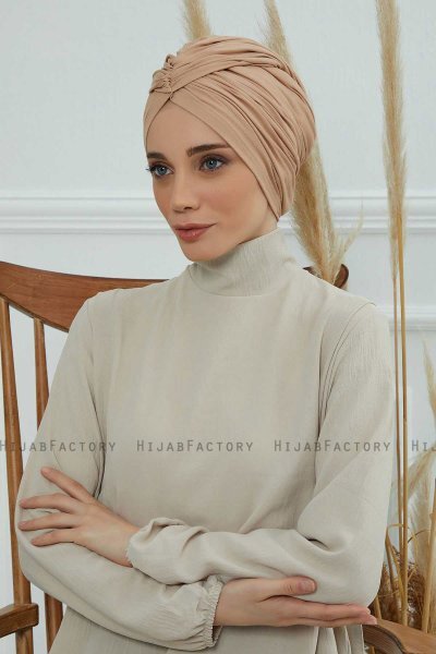 Amy - Turbante Di Cotone Sand