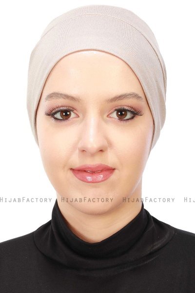 Stella - Turbante Di Cotone Taupe