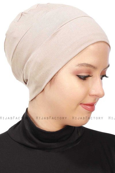 Stella - Turbante Di Cotone Taupe