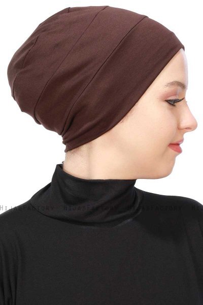 Stella - Turbante Di Cotone Marrone