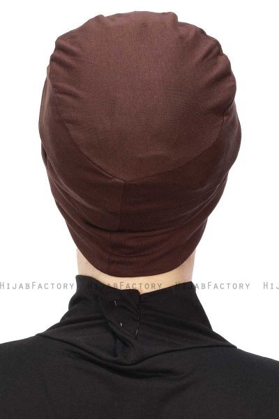 Stella - Turbante Di Cotone Marrone
