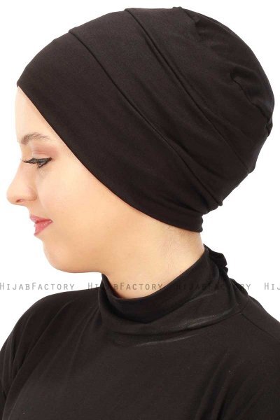 Stella - Turbante Di Cotone Nero