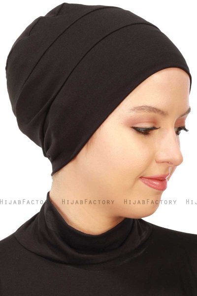 Stella - Turbante Di Cotone Nero