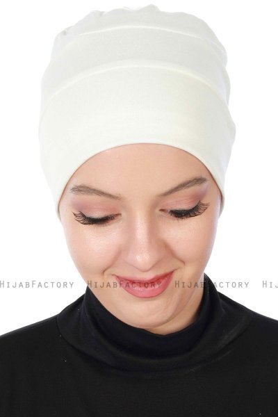 Stella - Turbante Di Cotone Creme