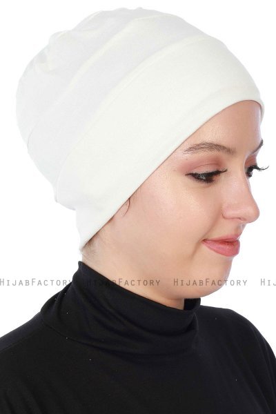 Stella - Turbante Di Cotone Creme