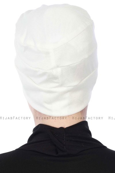 Stella - Turbante Di Cotone Creme