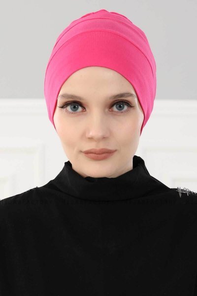 Stella - Turbante Di Cotone Fucsia