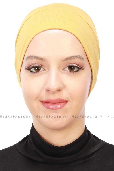 Stella - Turbante Di Cotone Mostarda