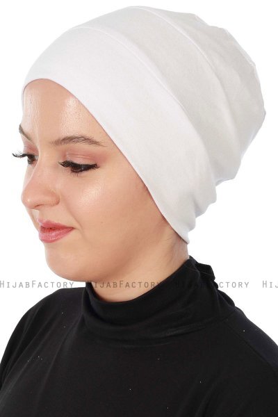 Stella - Turbante Di Cotone Bianca