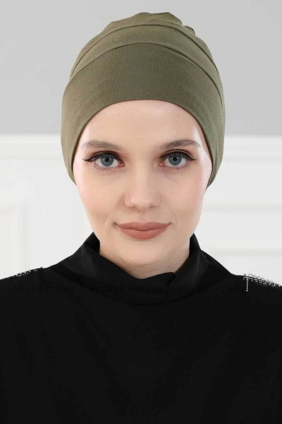Stella - Turbante Di Cotone Cachi