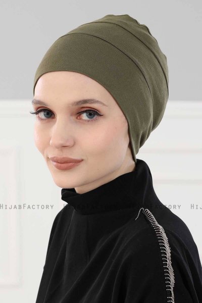 Stella - Turbante Di Cotone Cachi