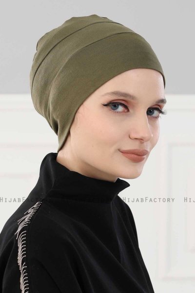 Stella - Turbante Di Cotone Cachi