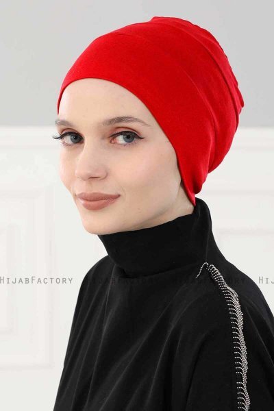 Stella - Turbante Di Cotone Rosso