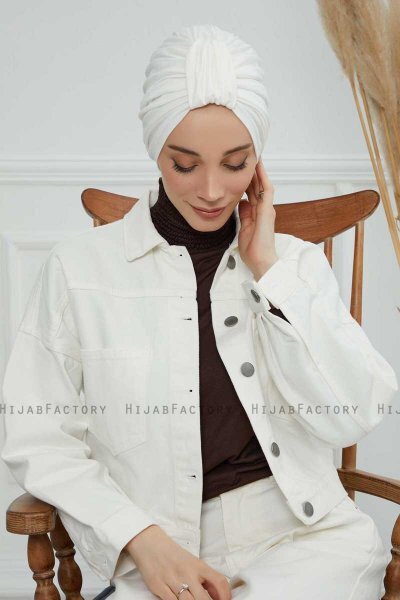 Laura - Turbante Di Cotone Creme