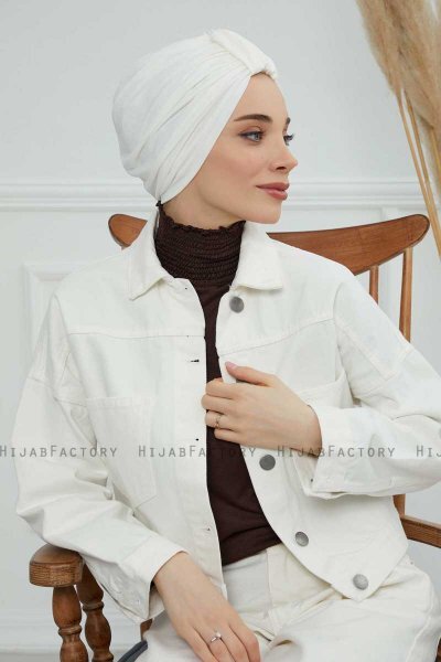 Laura - Turbante Di Cotone Creme