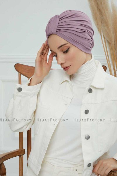 Laura - Turbante Di Cotone Lilac