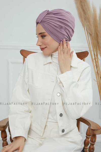 Laura - Turbante Di Cotone Lilac