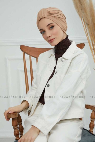 Laura - Turbante Di Cotone Sand