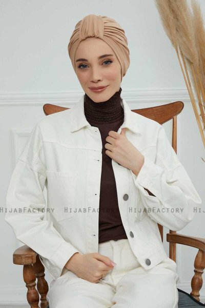 Laura - Turbante Di Cotone Sand