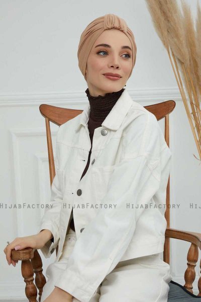 Laura - Turbante Di Cotone Sand