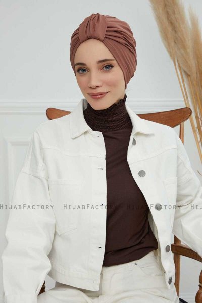 Laura - Turbante Di Cotone Caramel