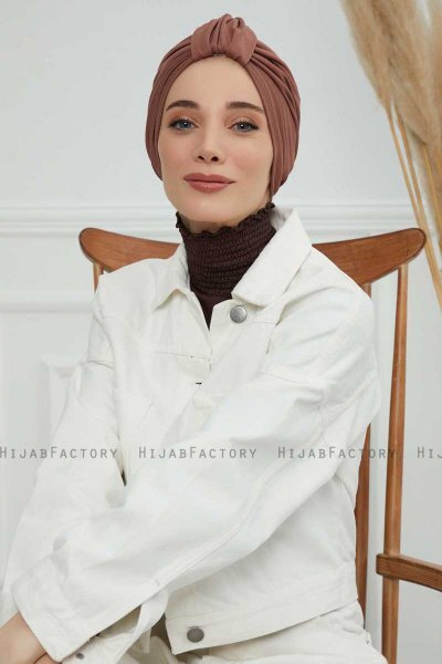 Laura - Turbante Di Cotone Caramel