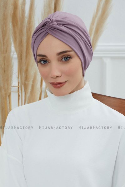 Astrid - Turbante Di Cotone Lilac