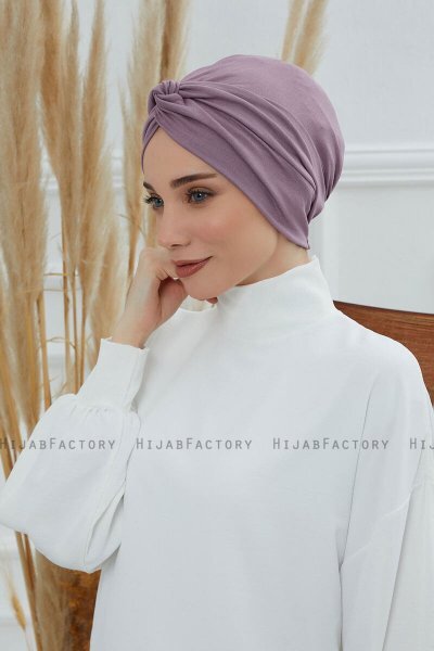 Astrid - Turbante Di Cotone Lilac