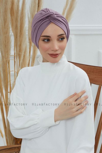 Astrid - Turbante Di Cotone Lilac