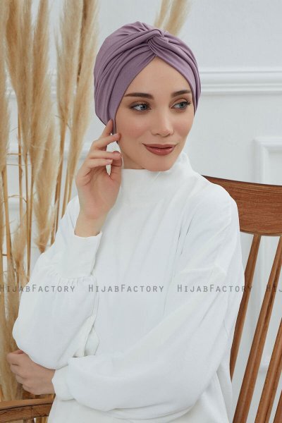 Astrid - Turbante Di Cotone Lilac