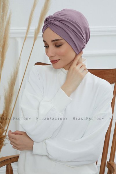 Astrid - Turbante Di Cotone Lilac