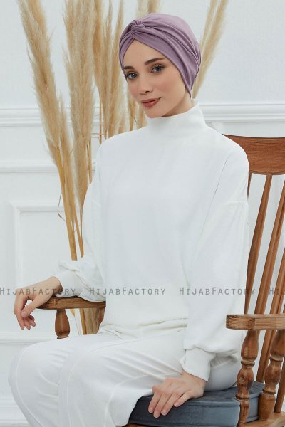 Astrid - Turbante Di Cotone Lilac