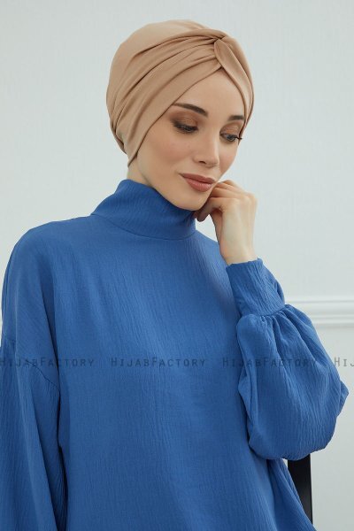 Astrid - Turbante Di Cotone Sand