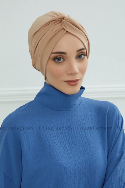 Astrid - Turbante Di Cotone Sand