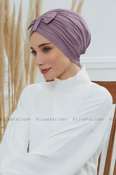 Agnes - Turbante Di Cotone Lilac