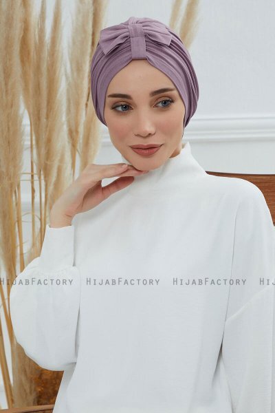 Agnes - Turbante Di Cotone Lilac