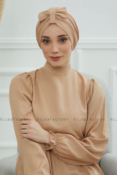 Agnes - Turbante Di Cotone Sand