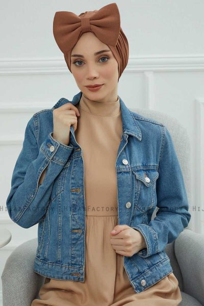 Julia - Turbante Di Cotone Caramel