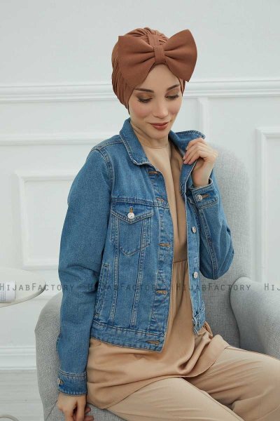 Julia - Turbante Di Cotone Caramel