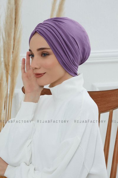 Wilma - Turbante Di Cotone Violet