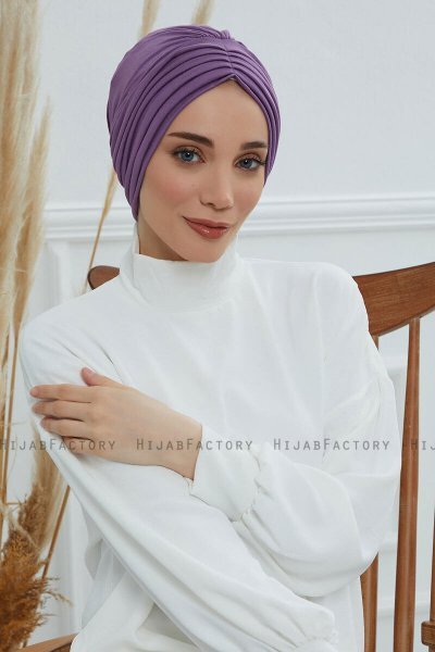 Wilma - Turbante Di Cotone Violet