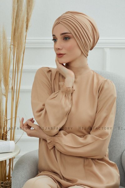 Wilma - Turbante Di Cotone Sand
